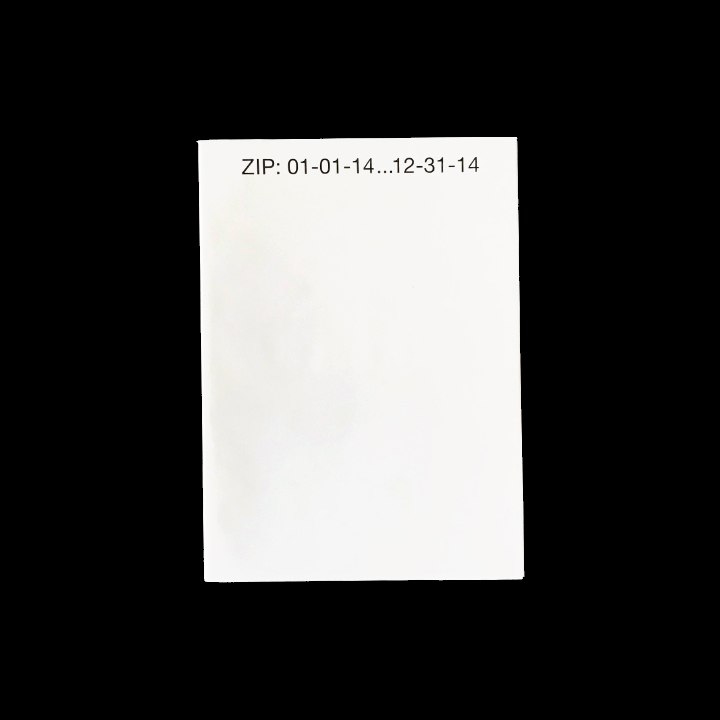Yuji Agematsu, ZIP: 01-01-14...12-31-14, [2015]
