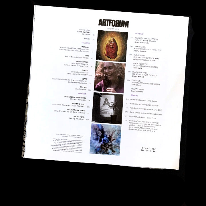 Artforum, Vol. 46, No. 5, January 2008