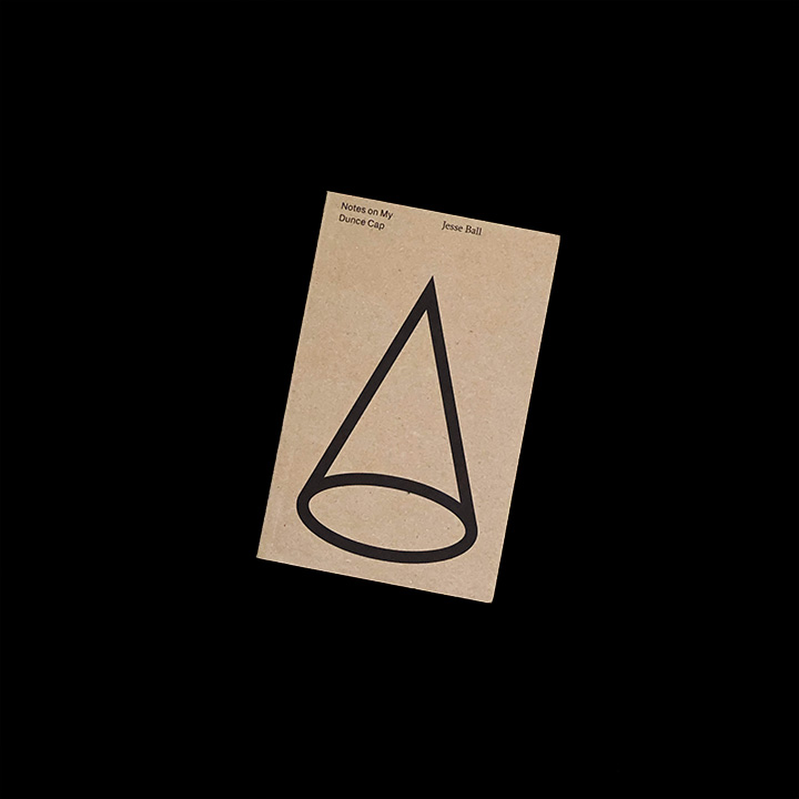 Jesse Ball, Notes on My Dunce Cap, 2016